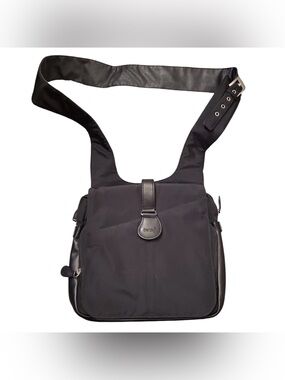 Ameribag Black Nylon Crossbody Travel Bag